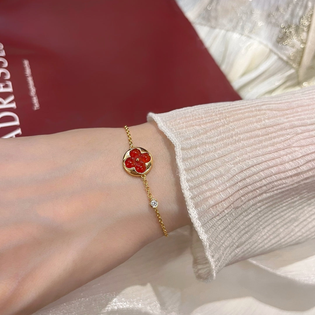 [Cadisa]SUN PEDANT CARNELIAN BRACELET