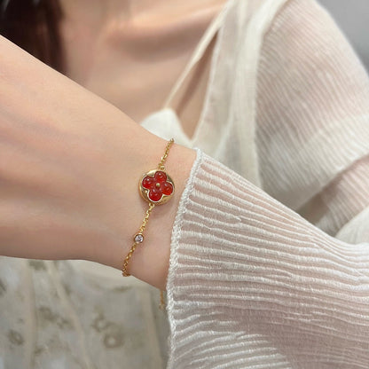 [Cadisa]SUN PEDANT CARNELIAN BRACELET