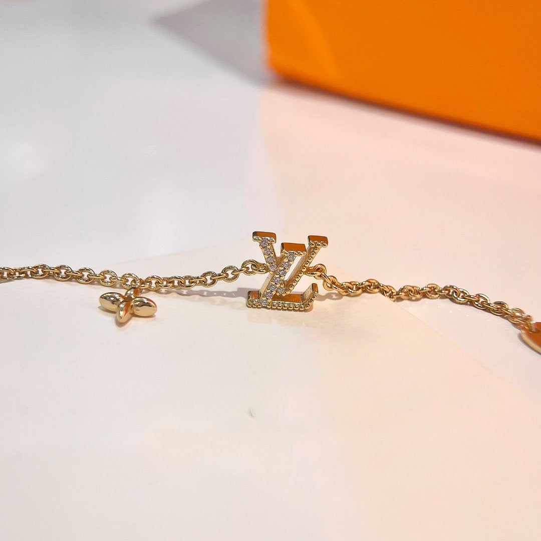 [Cadisa]LOGO STAR MOTIF GOLD BRACELET