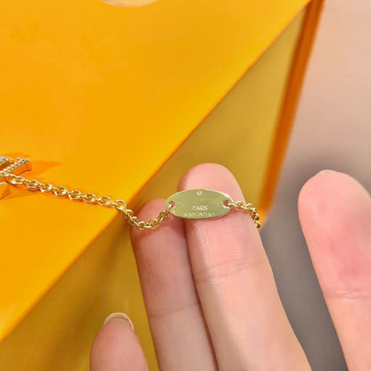 [Cadisa]LOGO STAR MOTIF GOLD BRACELET