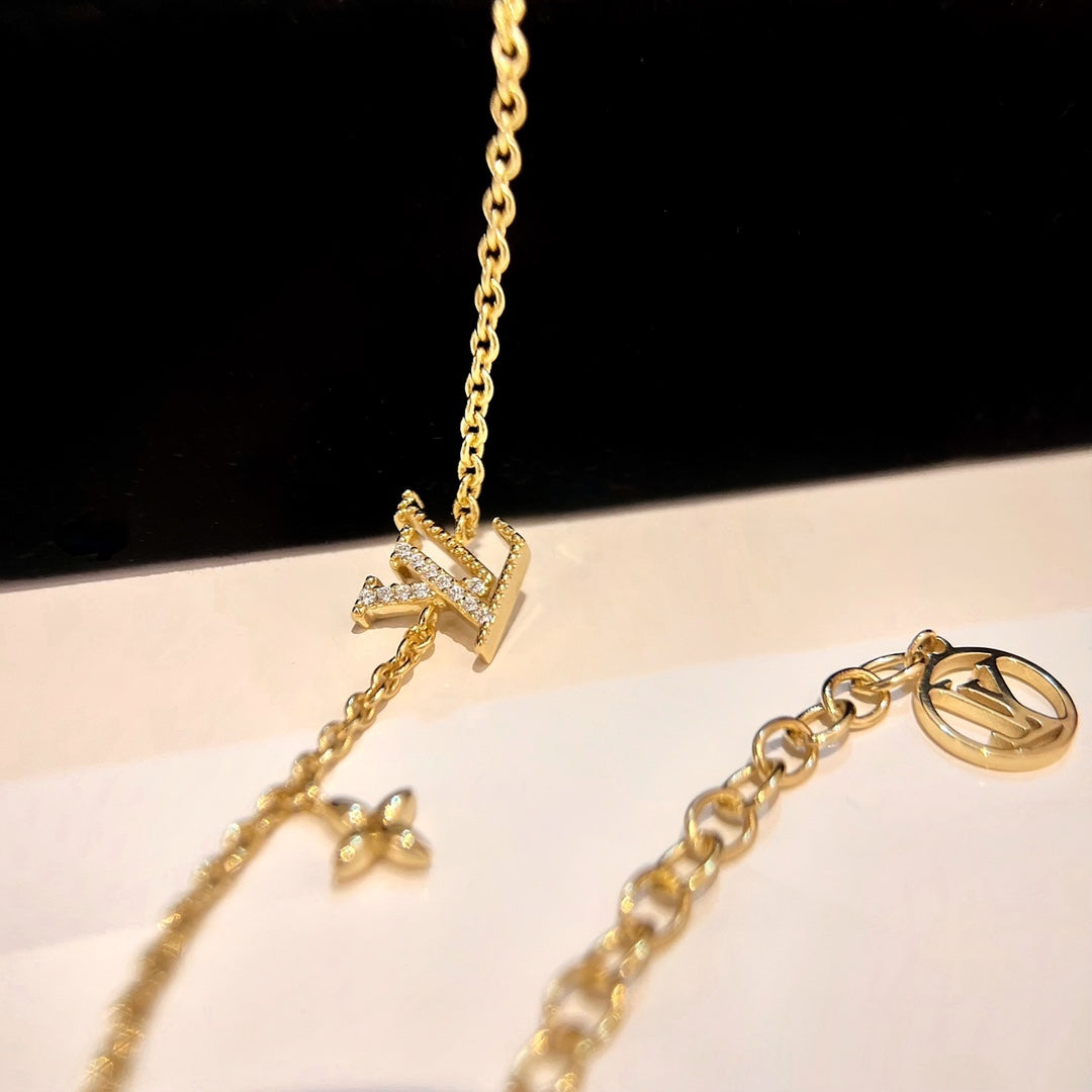[Cadisa]LOGO STAR MOTIF GOLD BRACELET