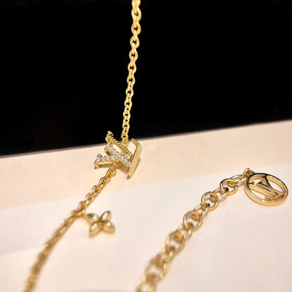 [Cadisa]LOGO STAR MOTIF GOLD BRACELET