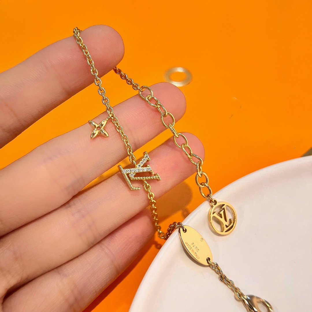 [Cadisa]LOGO STAR MOTIF GOLD BRACELET