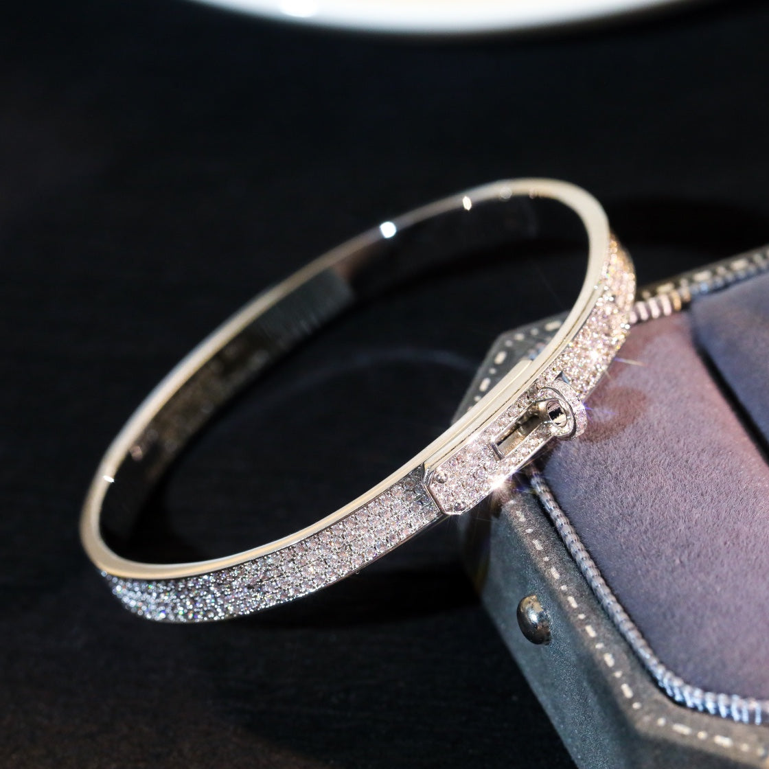[Cadisa]KELLY BRACELET DIAMOND PAVED