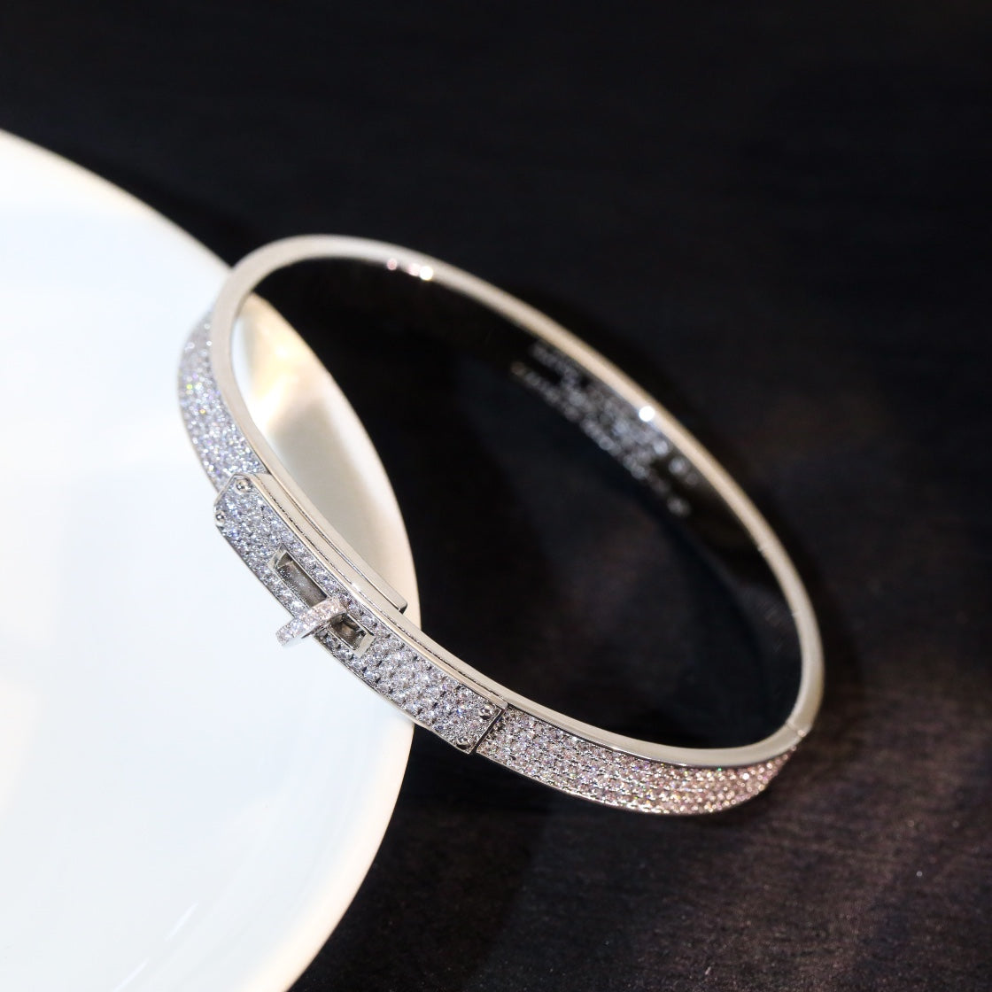 [Cadisa]KELLY BRACELET DIAMOND PAVED
