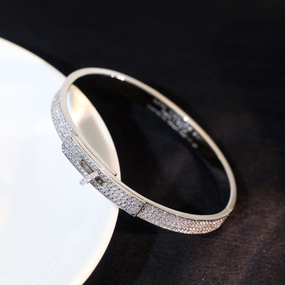 [Cadisa]KELLY BRACELET DIAMOND PAVED