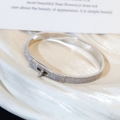 [Cadisa]KELLY BRACELET DIAMOND PAVED
