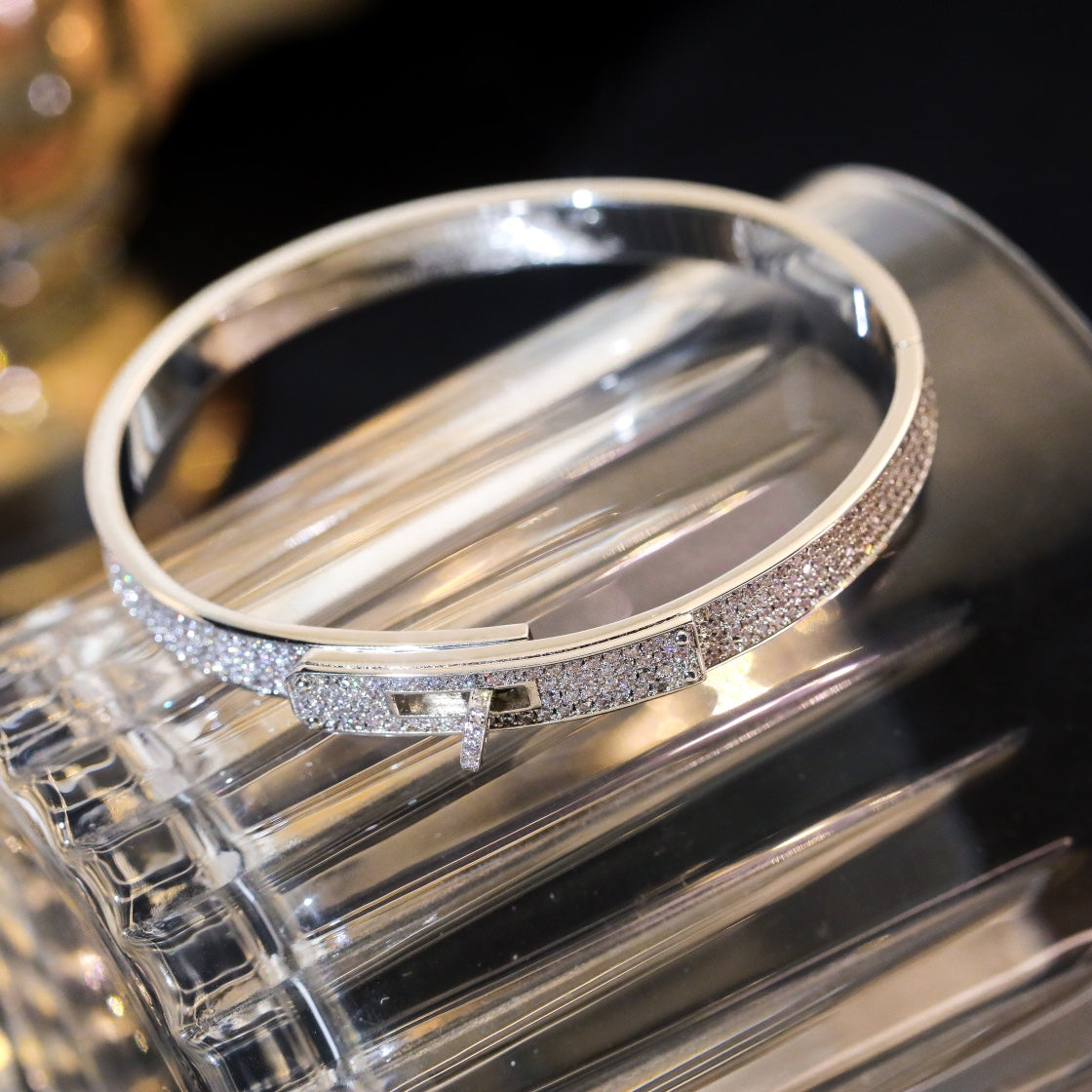 [Cadisa]KELLY BRACELET DIAMOND PAVED