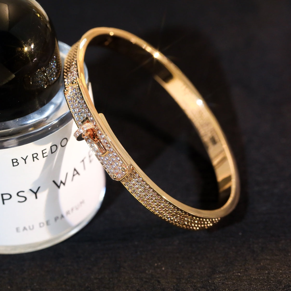 [Cadisa]KELLY BRACELET DIAMOND PAVED