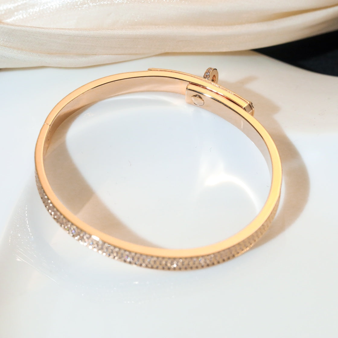 [Cadisa]KELLY BRACELET DIAMOND PAVED