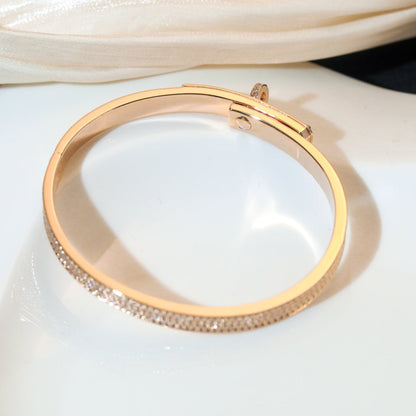 [Cadisa]KELLY BRACELET DIAMOND PAVED