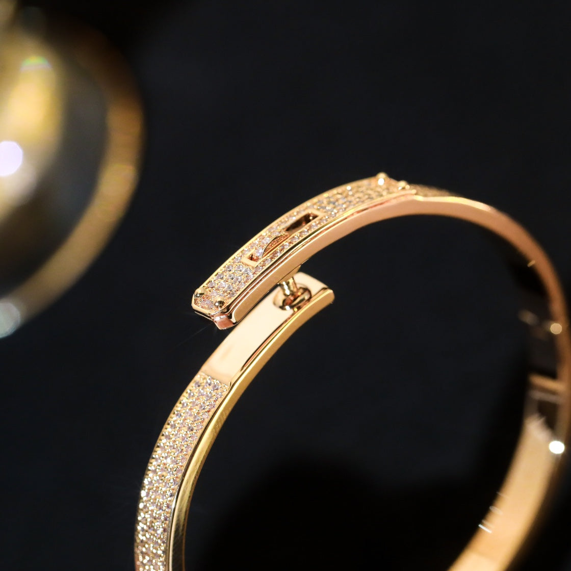 [Cadisa]KELLY BRACELET DIAMOND PAVED
