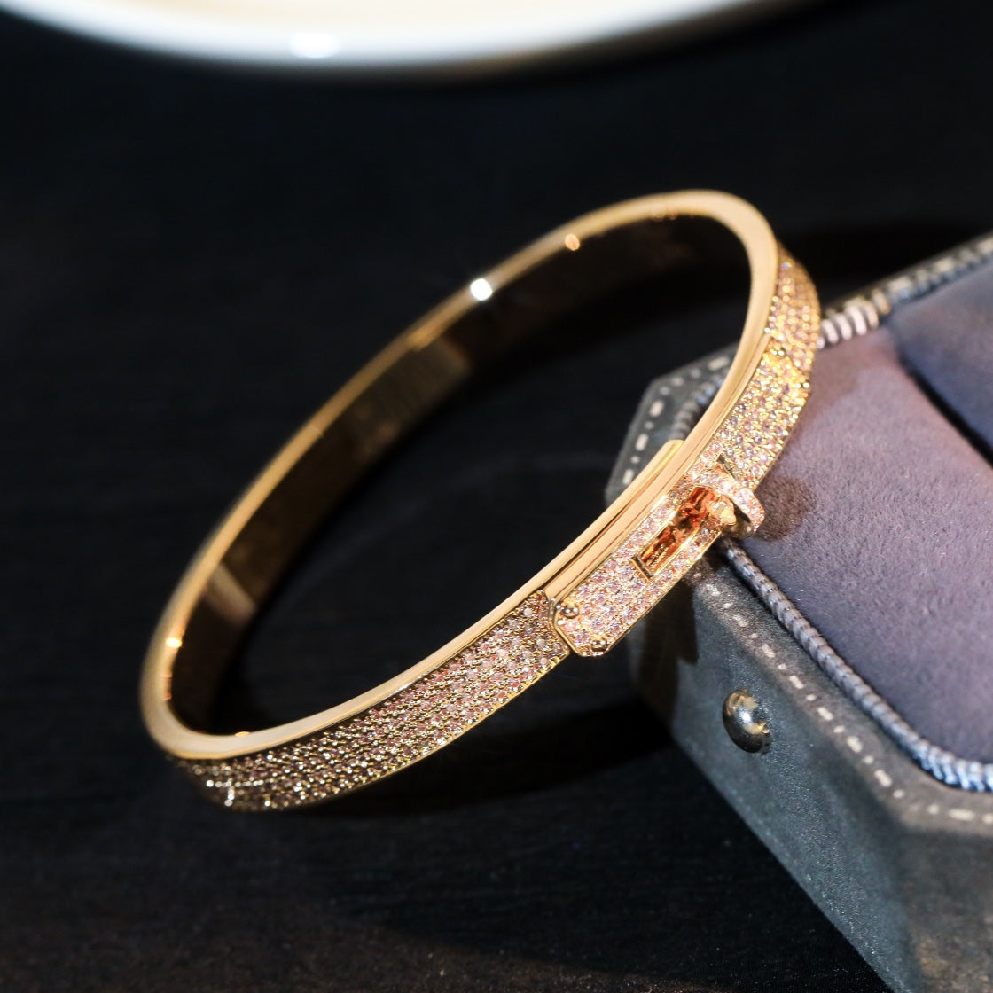 [Cadisa]KELLY BRACELET DIAMOND PAVED