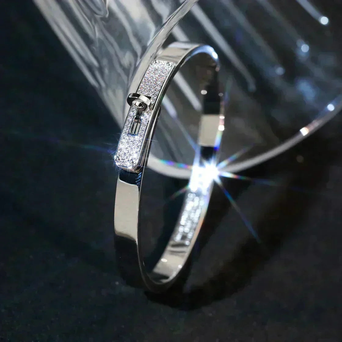 [Cadisa]KELLY SILVER DIAMOND BRACELET