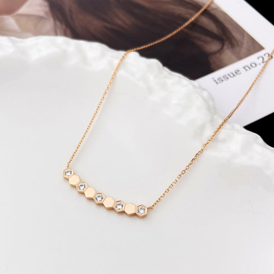 [Cadisa]BEE MY LOVE DIAMOND NECKLACE