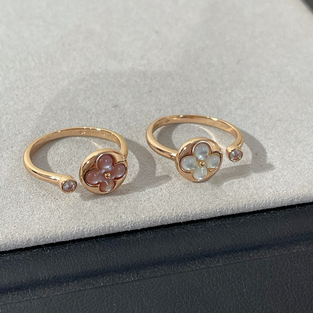 [Cadisa]SUN 1 DIAMOND PINK MOP RING