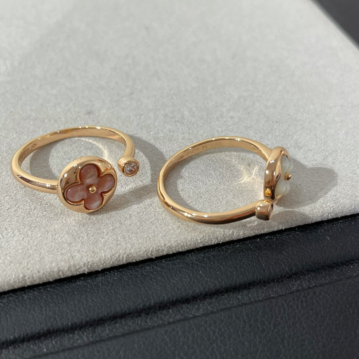 [Cadisa]SUN 1 DIAMOND PINK MOP RING