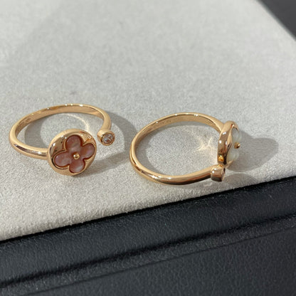 [Cadisa]SUN 1 DIAMOND PINK MOP RING