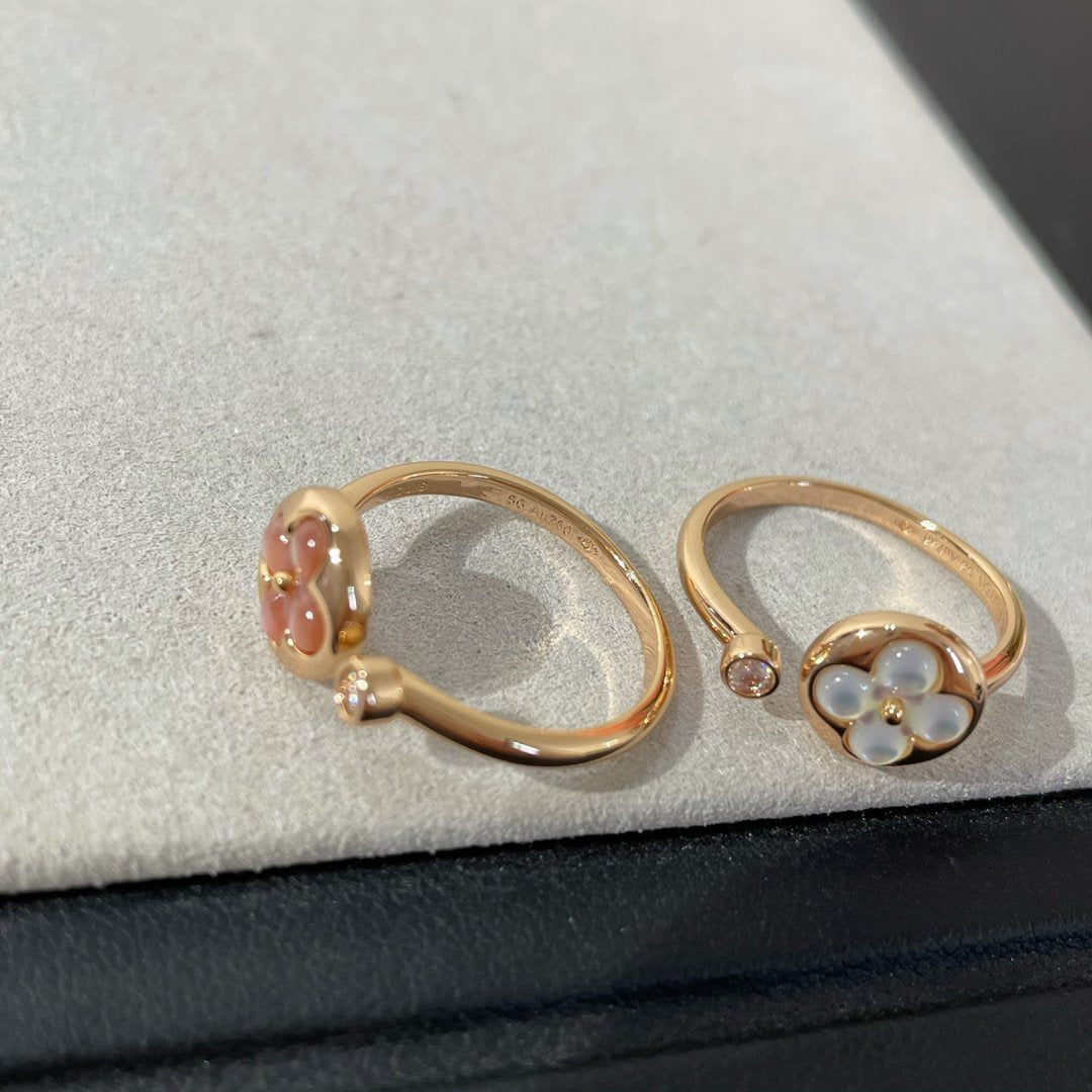 [Cadisa]SUN 1 DIAMOND PINK MOP RING