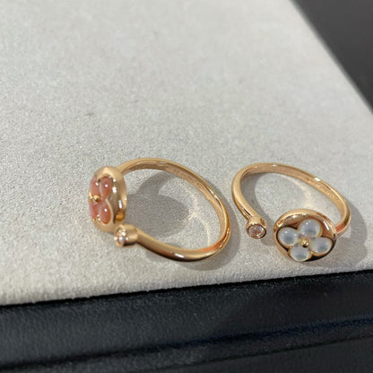 [Cadisa]SUN 1 DIAMOND PINK MOP RING