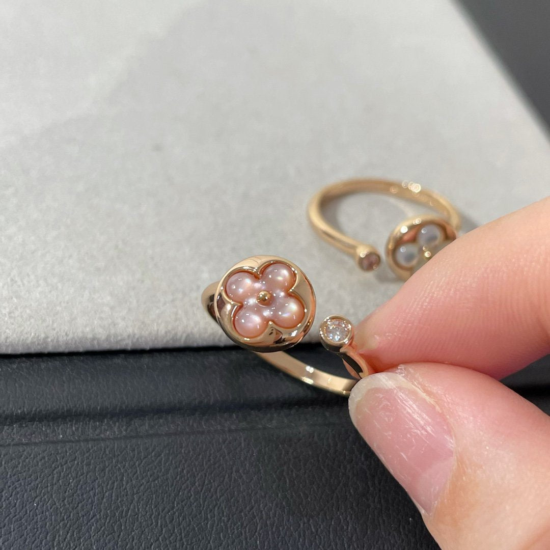 [Cadisa]SUN 1 DIAMOND PINK MOP RING