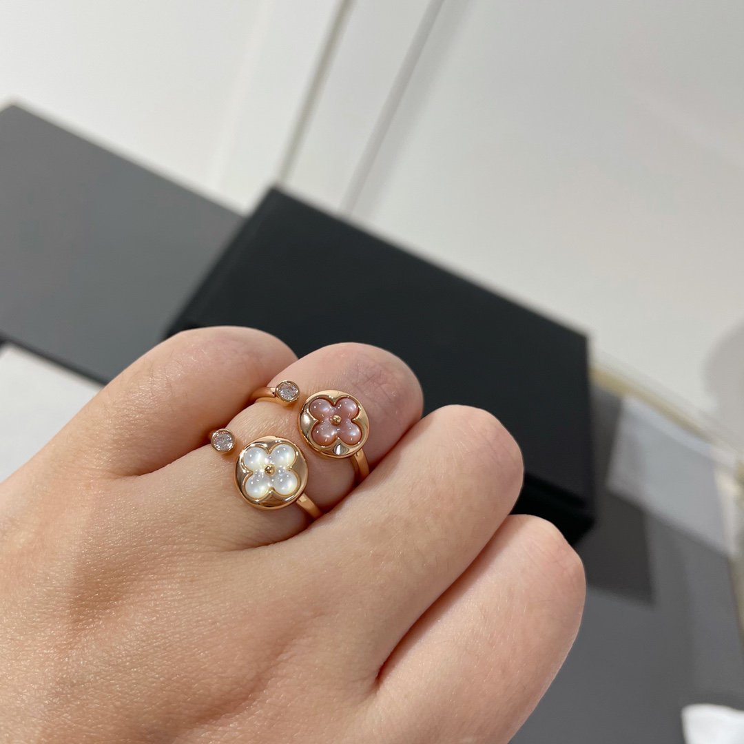 [Cadisa]SUN 1 DIAMOND PINK MOP RING