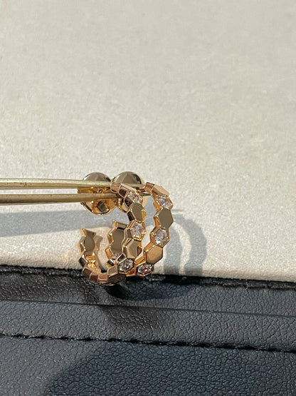 [Cadisa]Hollow Design Four-Leaf Clover Flower Shape Ring