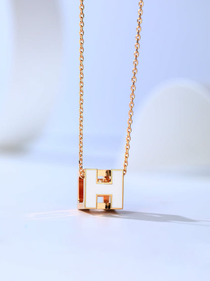 [Cadisa]H CAGE PINK GOLD NECKLACE
