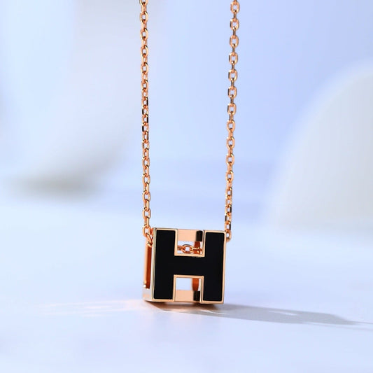 [Cadisa]H CAGE PINK GOLD NECKLACE