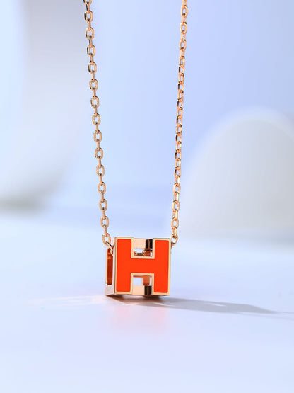 [Cadisa]H CAGE PINK GOLD NECKLACE