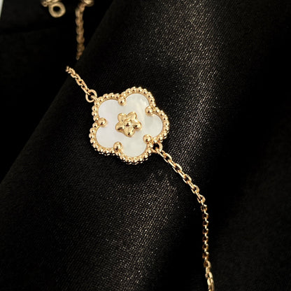 [Cadisa]LUCKY SPRING ROSE GOLD MOP BRACELET