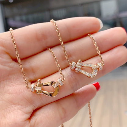 [Cadisa]FORCE 10 PINK GOLD DIAMOND NECKLACE