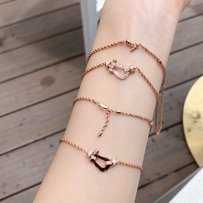 [Cadisa]FORCE 10 PINK GOLD DIAMOND NECKLACE