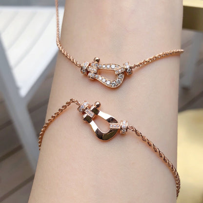 [Cadisa]FORCE 10 PINK GOLD DIAMOND NECKLACE