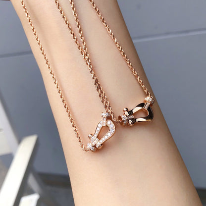 [Cadisa]FORCE 10 PINK GOLD DIAMOND NECKLACE