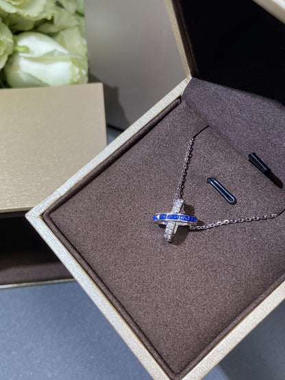 [Cadisa]LIENS DIAMOND SILVER NECKLACE