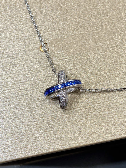 [Cadisa]LIENS DIAMOND SILVER NECKLACE
