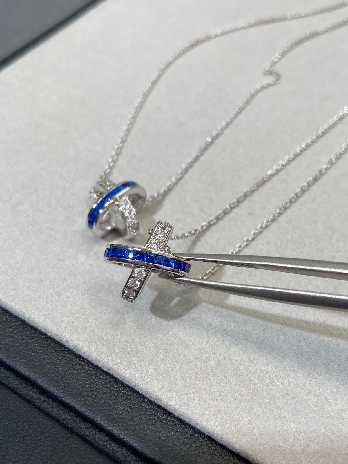 [Cadisa]LIENS DIAMOND SILVER NECKLACE