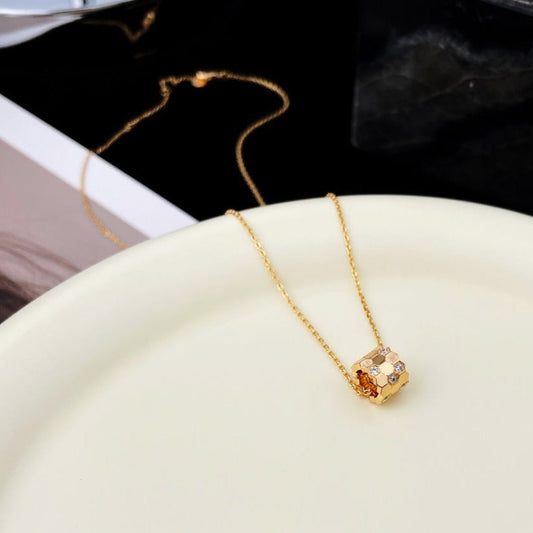 [Cadisa]BEE MINI PEDANT DIAMOND NECKLACE