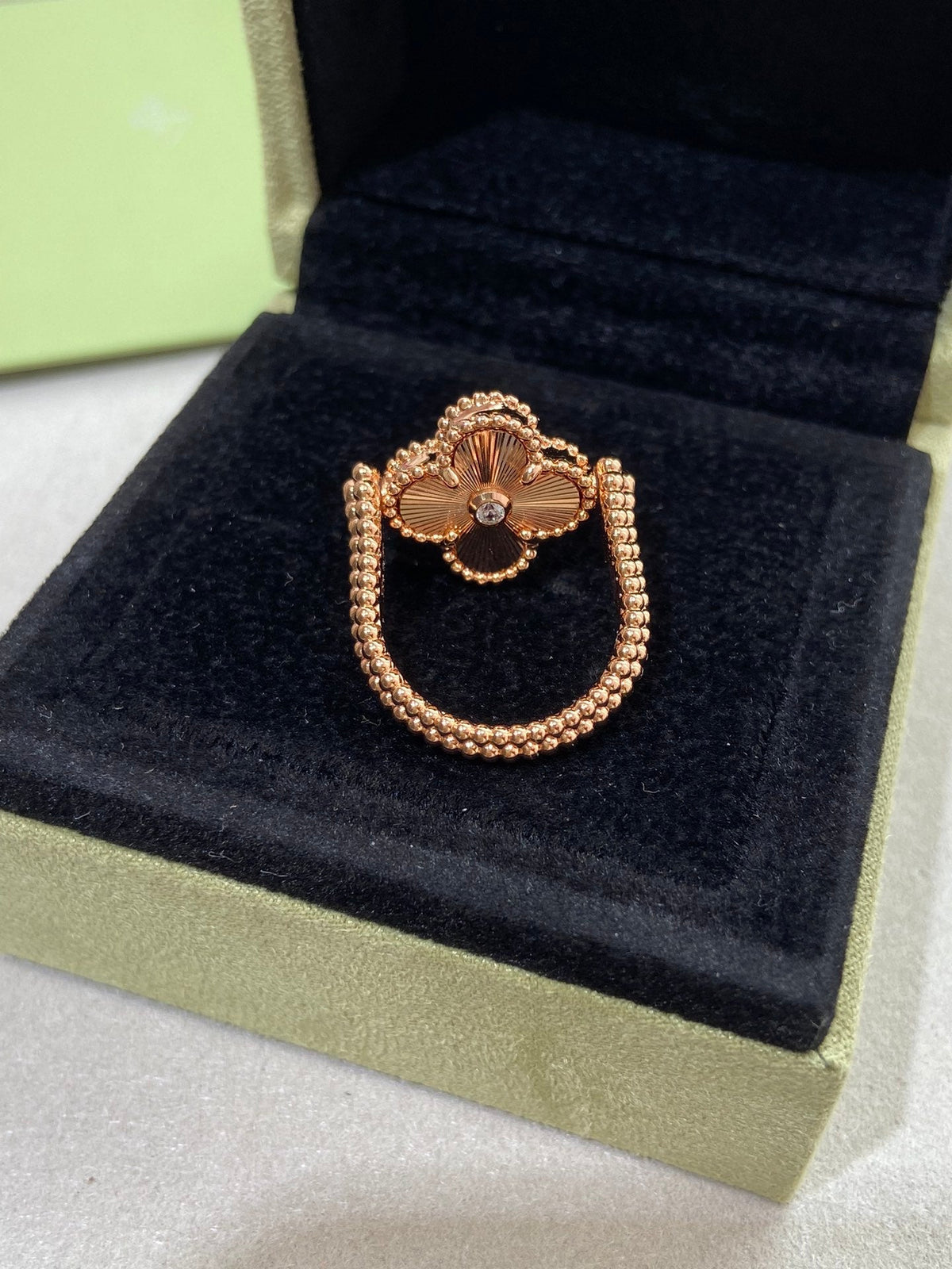 [Cadisa]CLOVER RIVERSIBLE RING ROSE GOLD COLLECTION