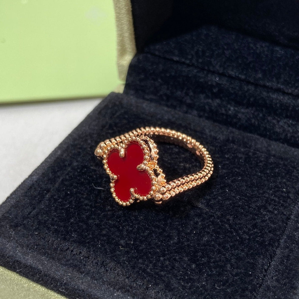 [Cadisa]CLOVER RIVERSIBLE RING GOLD COLLECTION