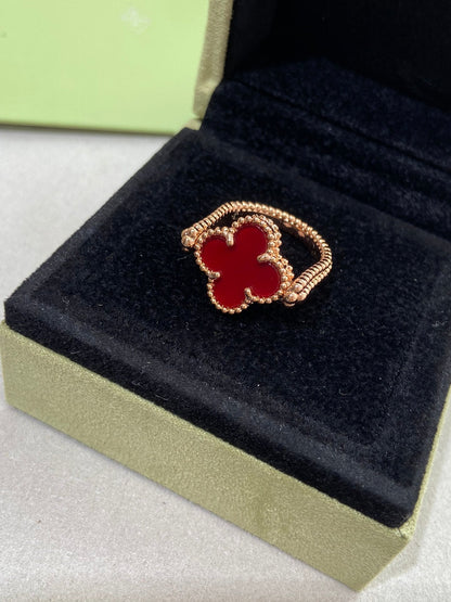 [Cadisa]CLOVER RIVERSIBLE RING ROSE GOLD COLLECTION