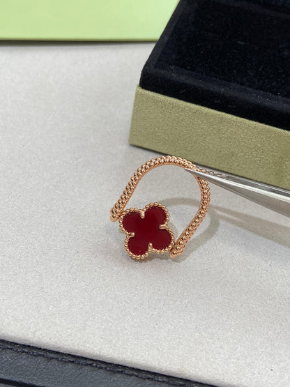 [Cadisa]CLOVER RIVERSIBLE RING ROSE GOLD COLLECTION
