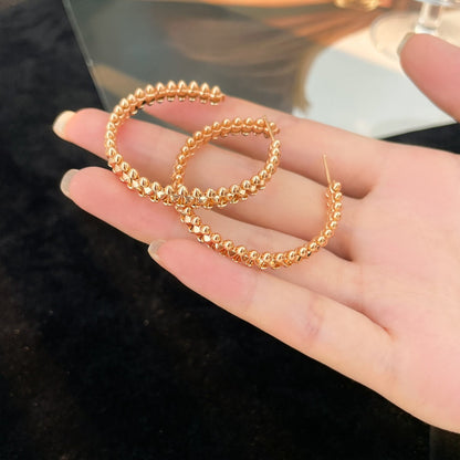 [Cadisa] CLASH HOOP LARGE EARRINGS