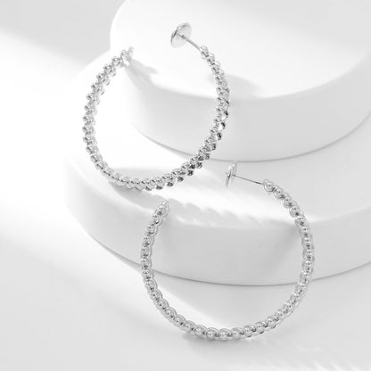 [Cadisa] CLASH HOOP LARGE EARRINGS