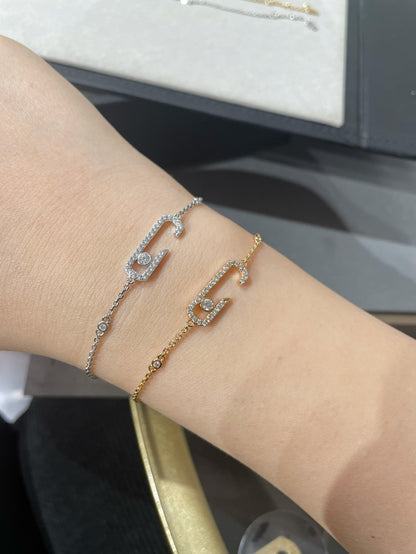 [Cadisa] LOVE & JUSTE Baby Move Diamond Bracelet Stack Set