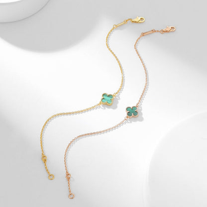 [Cadisa]CLOVER BRACELET MALACHITE 1 MOTIF