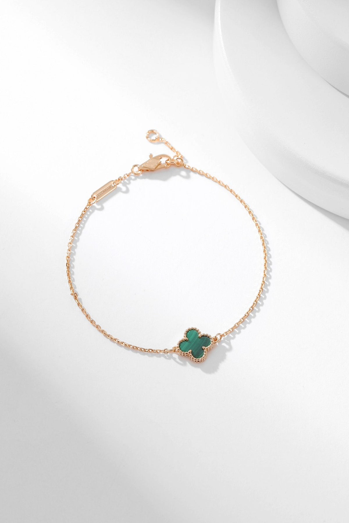 [Cadisa]CLOVER BRACELET MALACHITE 1 MOTIF