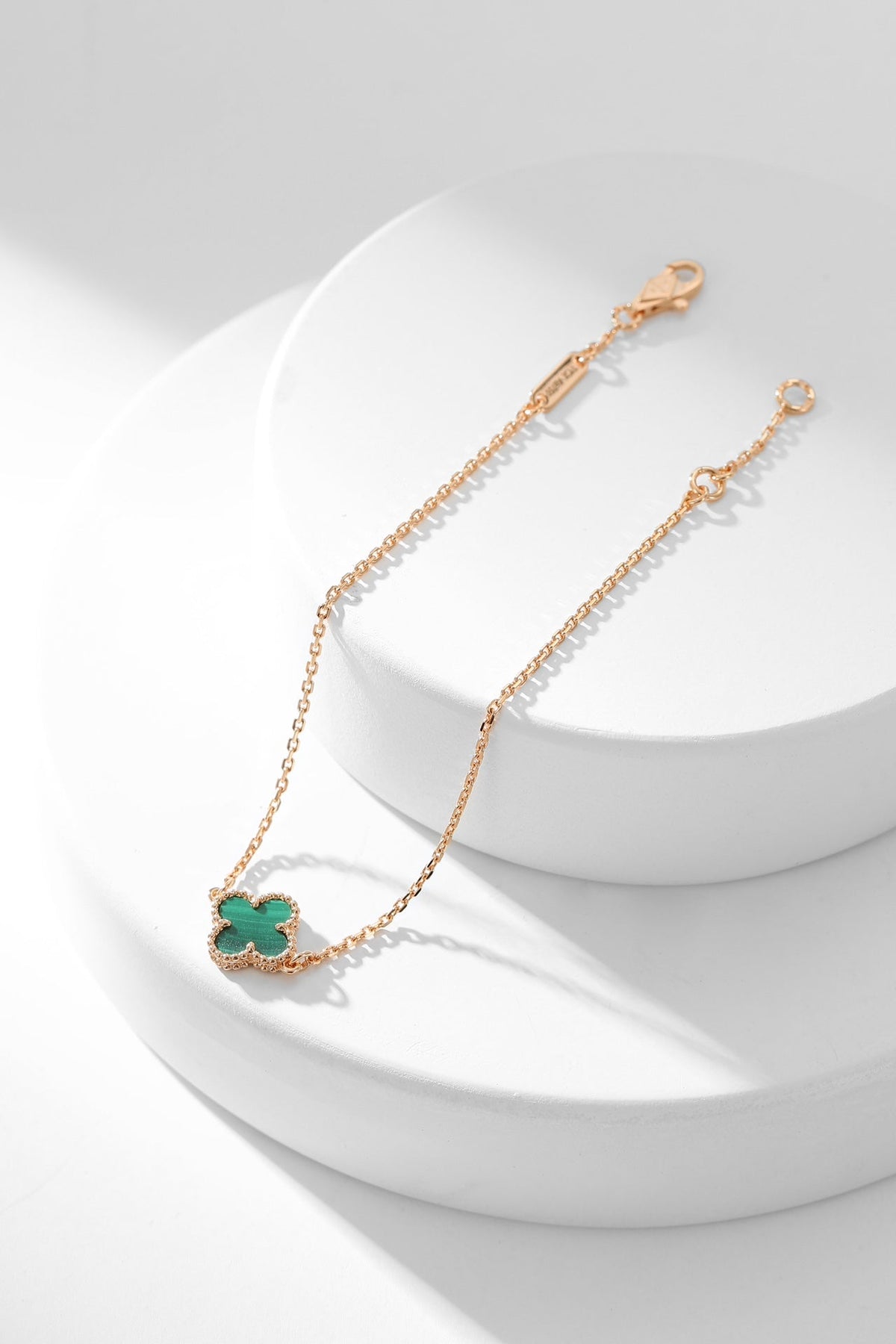 [Cadisa]CLOVER BRACELET MALACHITE 1 MOTIF