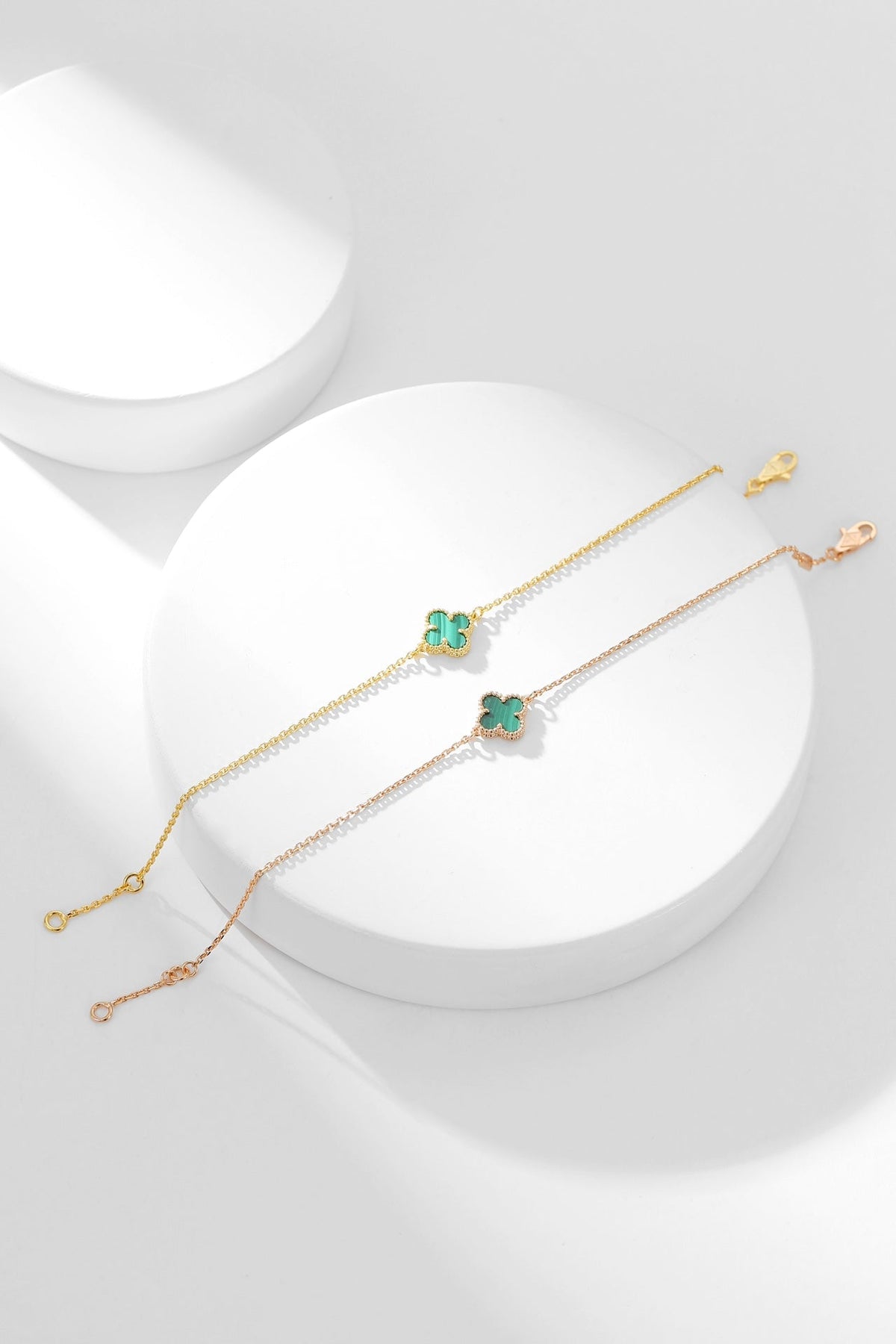 [Cadisa]CLOVER BRACELET MALACHITE 1 MOTIF